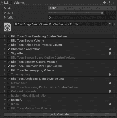 Debug Mode에서 Disabled Shader Passes 확인