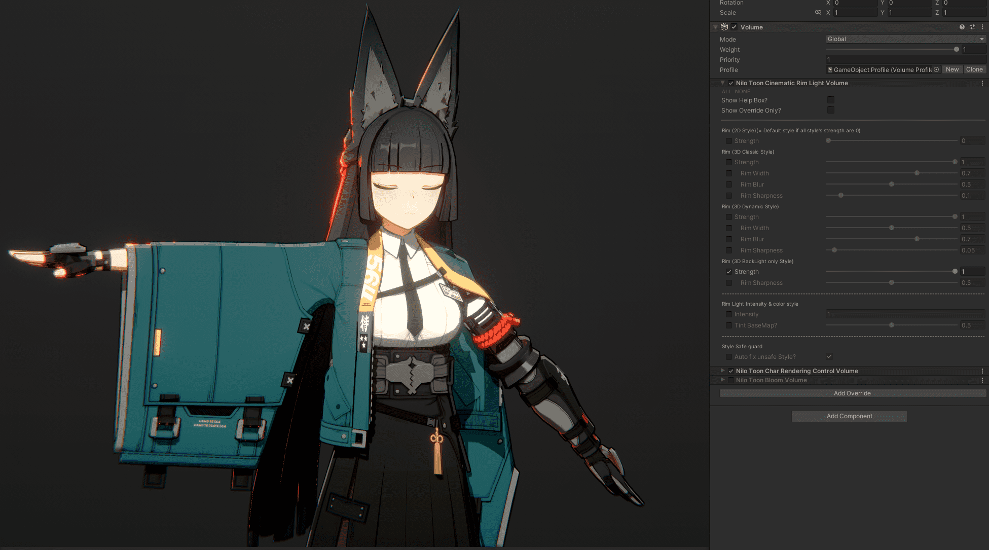 Dynamic Style Directional Light 설정